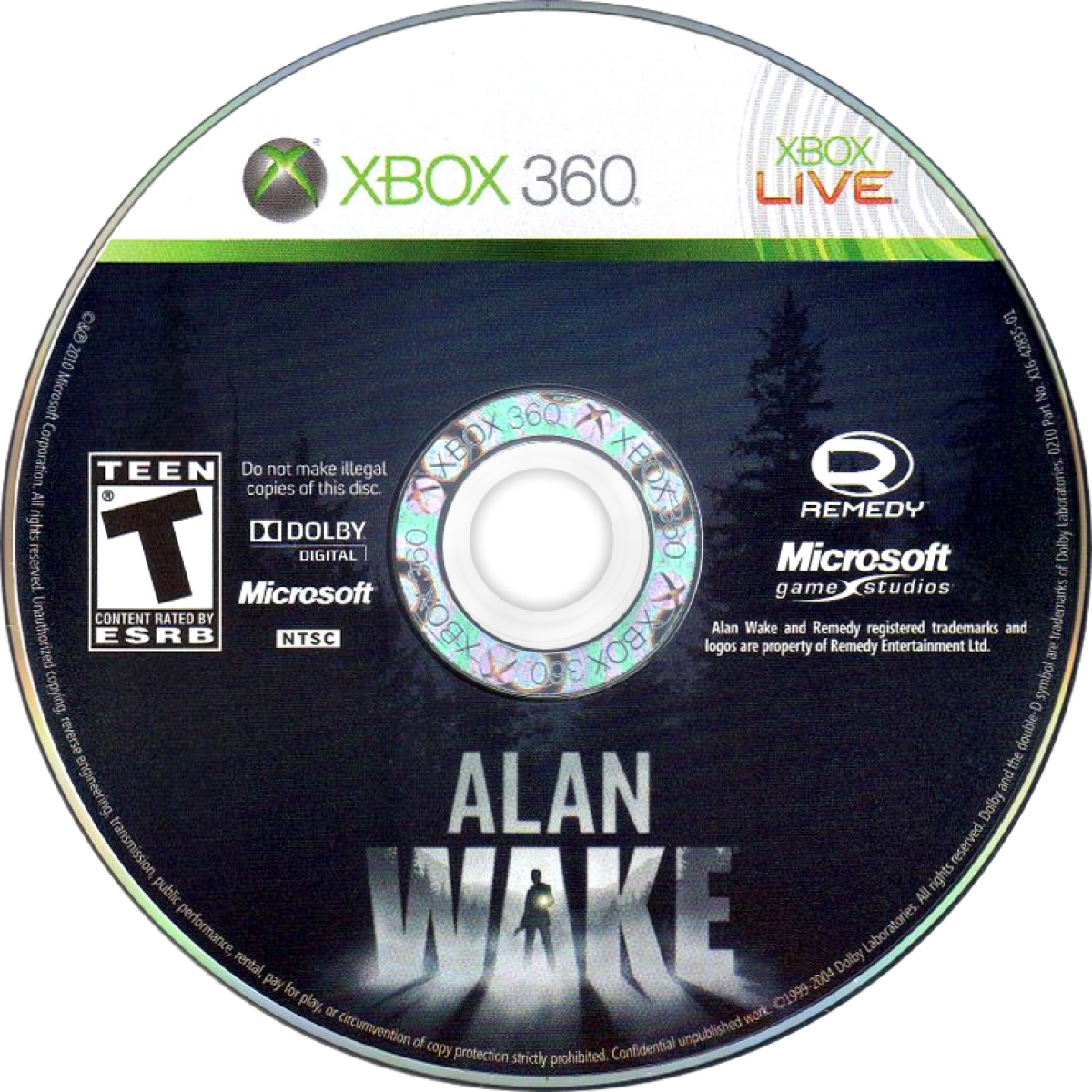 Alan Wake Limited Edition for Xbox 360 with special packaging and bonus collectible content disc