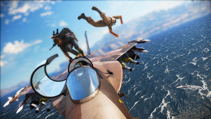 Just Cause 3 – PlayStation 4 (PS4) video game gameplay, open-world action-adventure game.