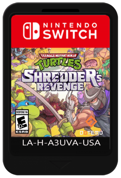 Teenage Mutant Ninja Turtles Shredders Revenge cartridge for Nintendo Switch NS video game