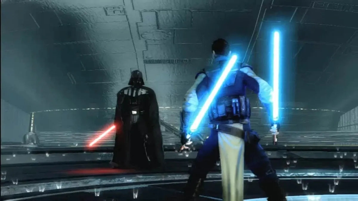 Star Wars The Force Unleashed II Collector’s Edition Steelbook Xbox 360 video game, action adventure, Force-powered combat, Star Wars franchise console title gameplay screenshot
