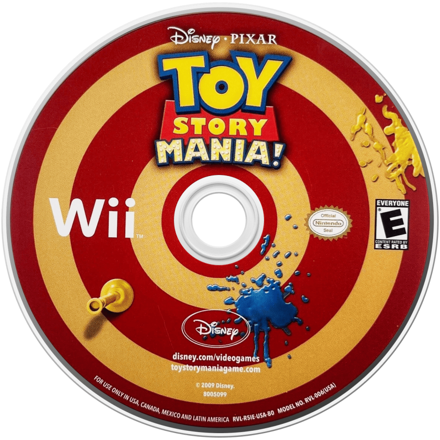 Disney Pixar Toy Story Mania disc cover art for Nintendo Wii (Wii) video game