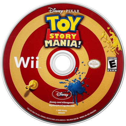 Disney Pixar Toy Story Mania disc cover art for Nintendo Wii (Wii) video game