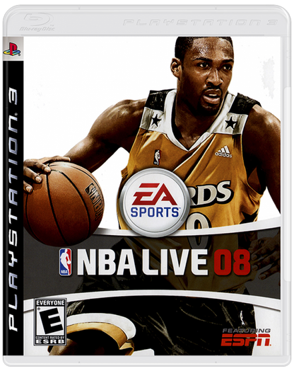 NBA Live 08 cover art for PlayStation 3 (PS3) video game