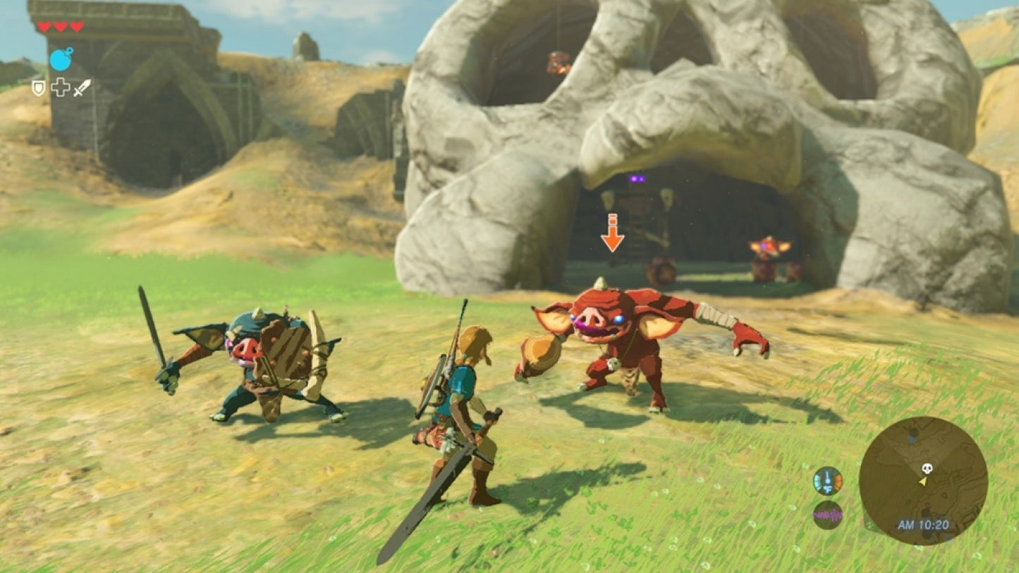 The Legend of Zelda: Breath of the Wild gameplay art for Nintendo Wii U (WiiU) video game 