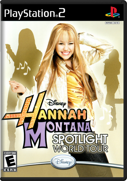 Disney Hannah Montana: Spotlight World Tour cover art for Playstation 2 video game