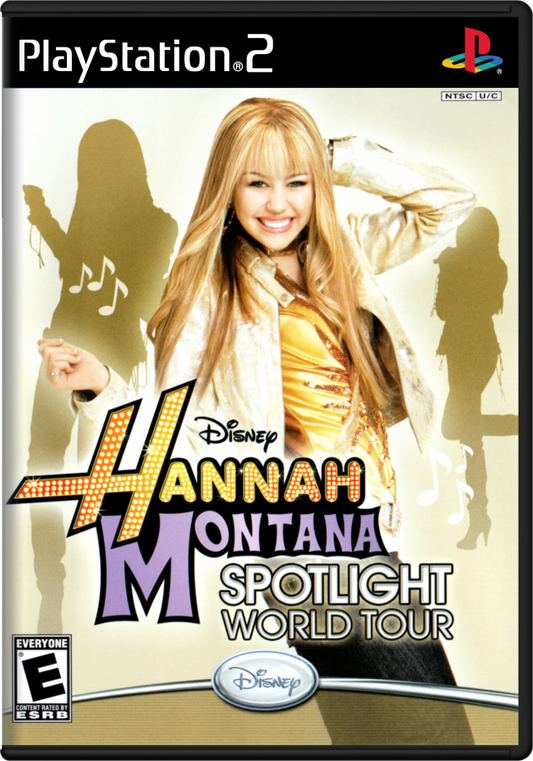 Disney Hannah Montana: Spotlight World Tour cover art for Playstation 2 video game