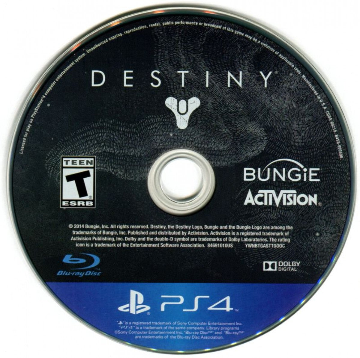 Destiny: The Taken King [Legendary Edition] – PlayStation 4 (PS4) video game disc, online multiplayer shooter by Bungie