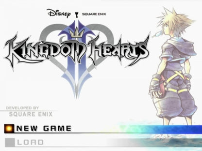 Kingdom Hearts II title screen for PlayStation 2 (PS2) video game