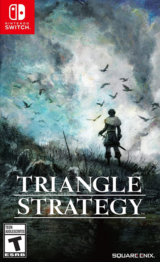 Triangle Strategy Nintendo Switch game featuring tactical turn-based RPG gameplay with strategic decision-driven storytelling front cover