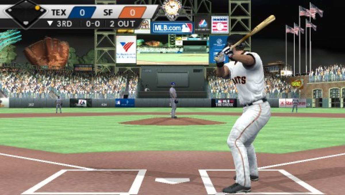 MLB 11 The Show PlayStation Portable PSP video game featuring baseball sports simulation gameplay Major League Baseball teams and players batting pitching fielding home run hitting season mode franchise management realistic baseball action and classic handheld PlayStation gameplay retro video game collection collectible gaming appeal gameplay
