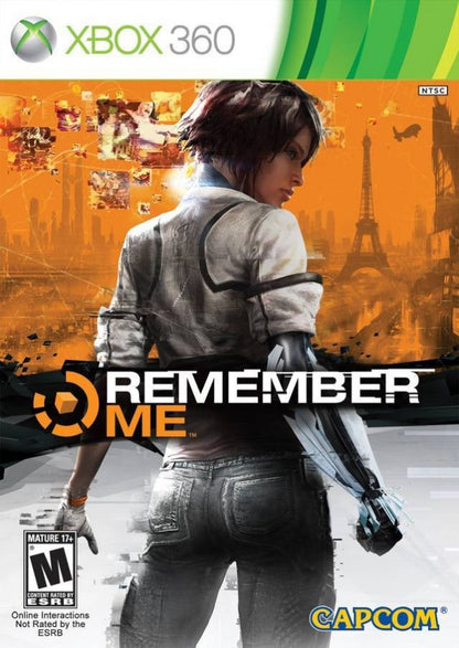 Remember Me cover art for Xbox 360 (X360) sci-fi action-adventure video game