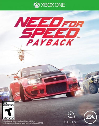 Need for Speed Payback cover art for Xbox One (XONE) racing video game