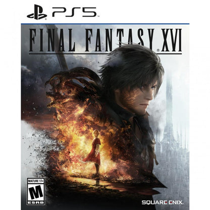 Final Fantasy XVI cover art for PlayStation 5 (PS5) action RPG video game