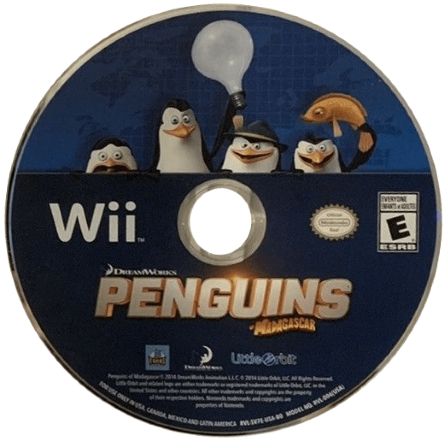 Penguins of Madagascar – Nintendo Wii (Wii) action-adventure platformer children’s video game disc