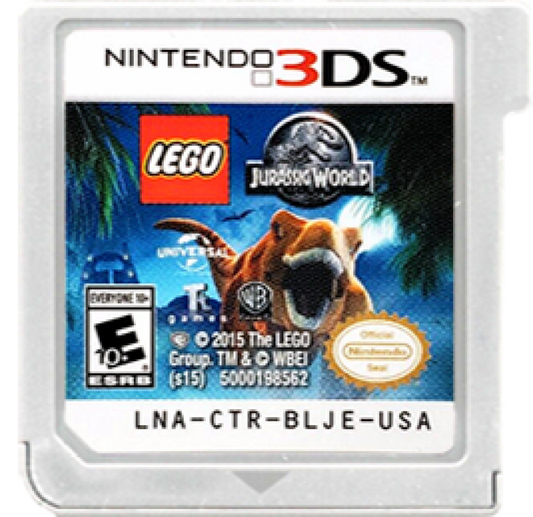 LEGO Jurassic World cartridge art for Nintendo 3DS (3DS) video game