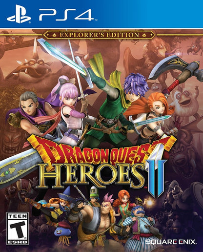 Dragon Quest Heroes II – PlayStation 4 (PS4) video game cover image, action RPG by Square Enix