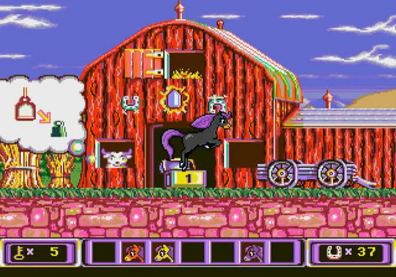 Crystal's Pony Tale Sega Genesis for retro video game enthusiasts featuring colorful fantasy adventure gameplay charming pony characters side scrolling exploration magical quests family friendly platforming challenges whimsical storybook environments and collectible gaming appeal gameplay