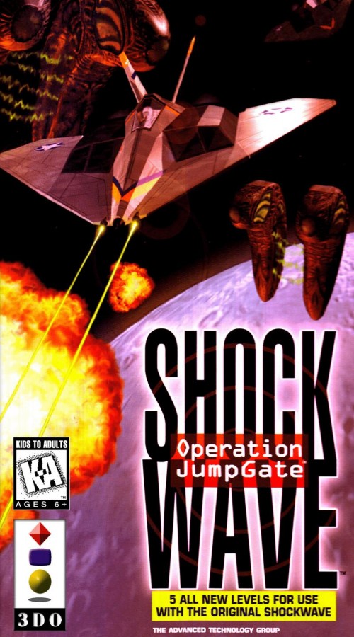 Shock Wave: Operation Jump Gate cover art for Panasonic 3DO (3DO) sci-fi flight combat video game