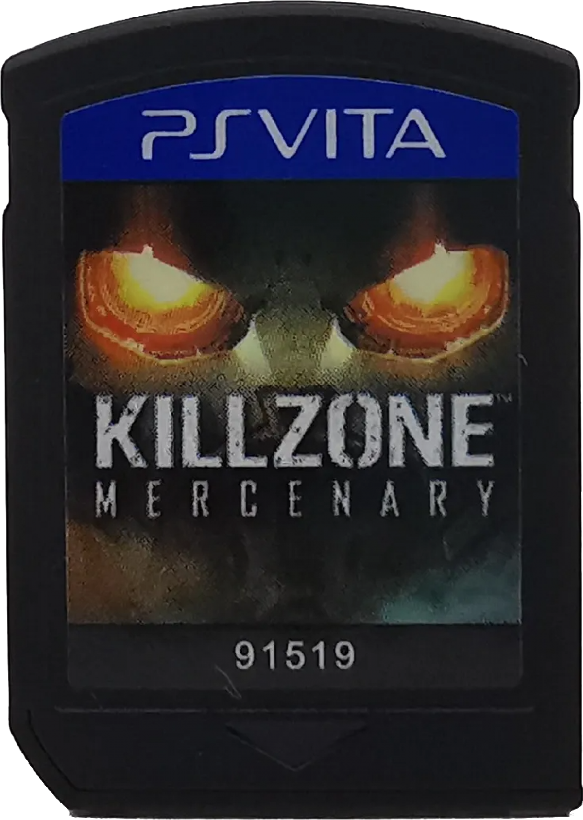 Killzone Mercenary game for the PlayStation Vita featuring first person shooter gameplay with high quality console style visuals for handheld stealth and action missions contract based objectives and multiplayer modes set in the Killzone universe where players work as a mercenary for both sides of the war cartridge