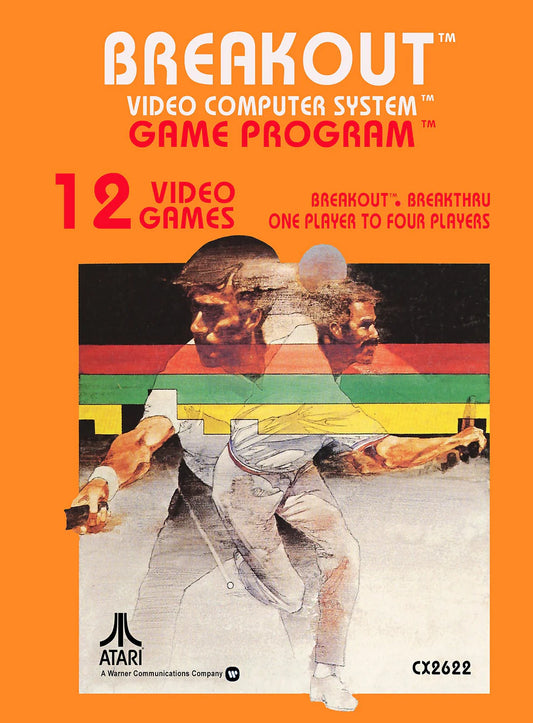 Breakout cover art for Atari 2600 (2600) video game