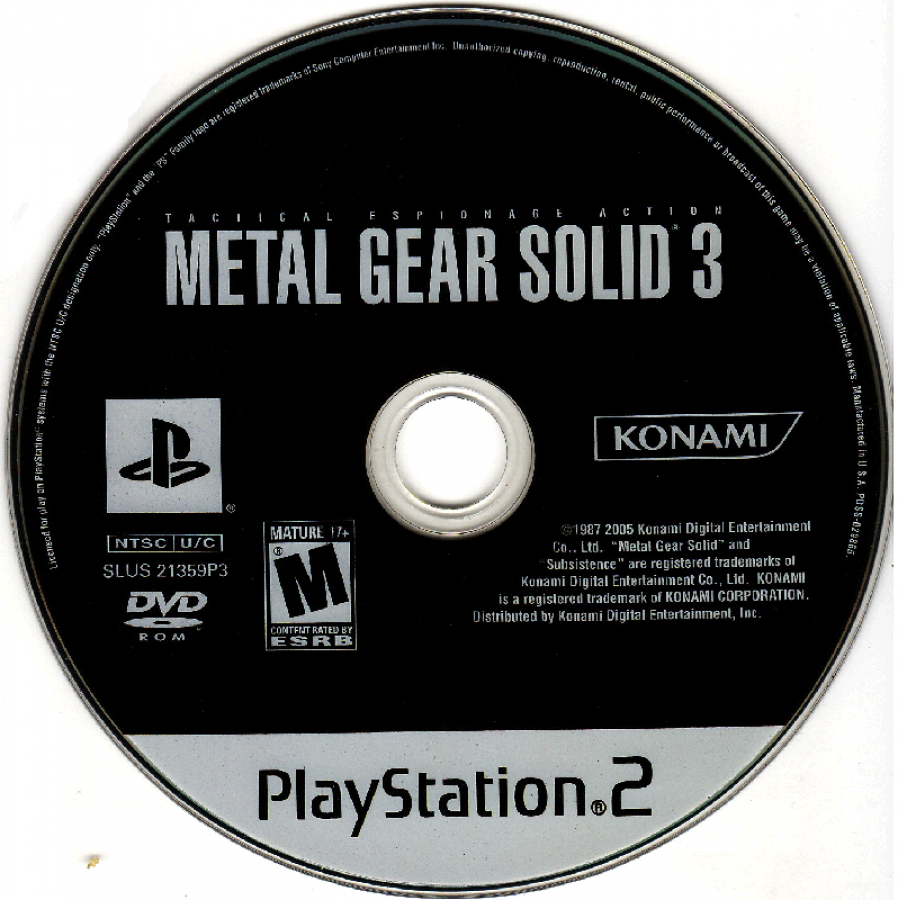 Metal Gear Solid: The Essential Collection disc art for PlayStation 2 (PS2) video game