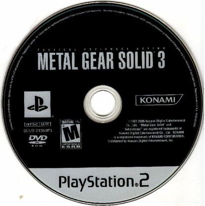 Metal Gear Solid: The Essential Collection disc art for PlayStation 2 (PS2) video game