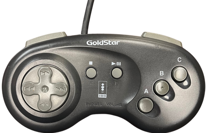 Goldstar 3DO console Panasonic 3DO compatible system CD based gaming console retro hardware multiplayer ports FMV games vintage gaming system home console 3DO Interactive Multiplayer Goldstar system controller
