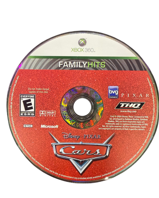Disney Pixar Cars [Family Hits] disc for Xbox 360 (X360) racing adventure video game