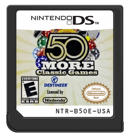 50 More Classic Games cartridge art for Nintendo DS (DS) video game