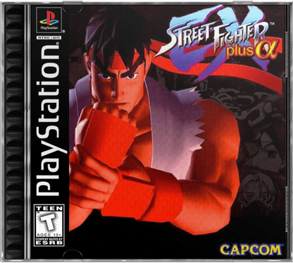 Street Fighter: EX Plus Alpha cover art for PlayStation 1 (PS1) fighting video game