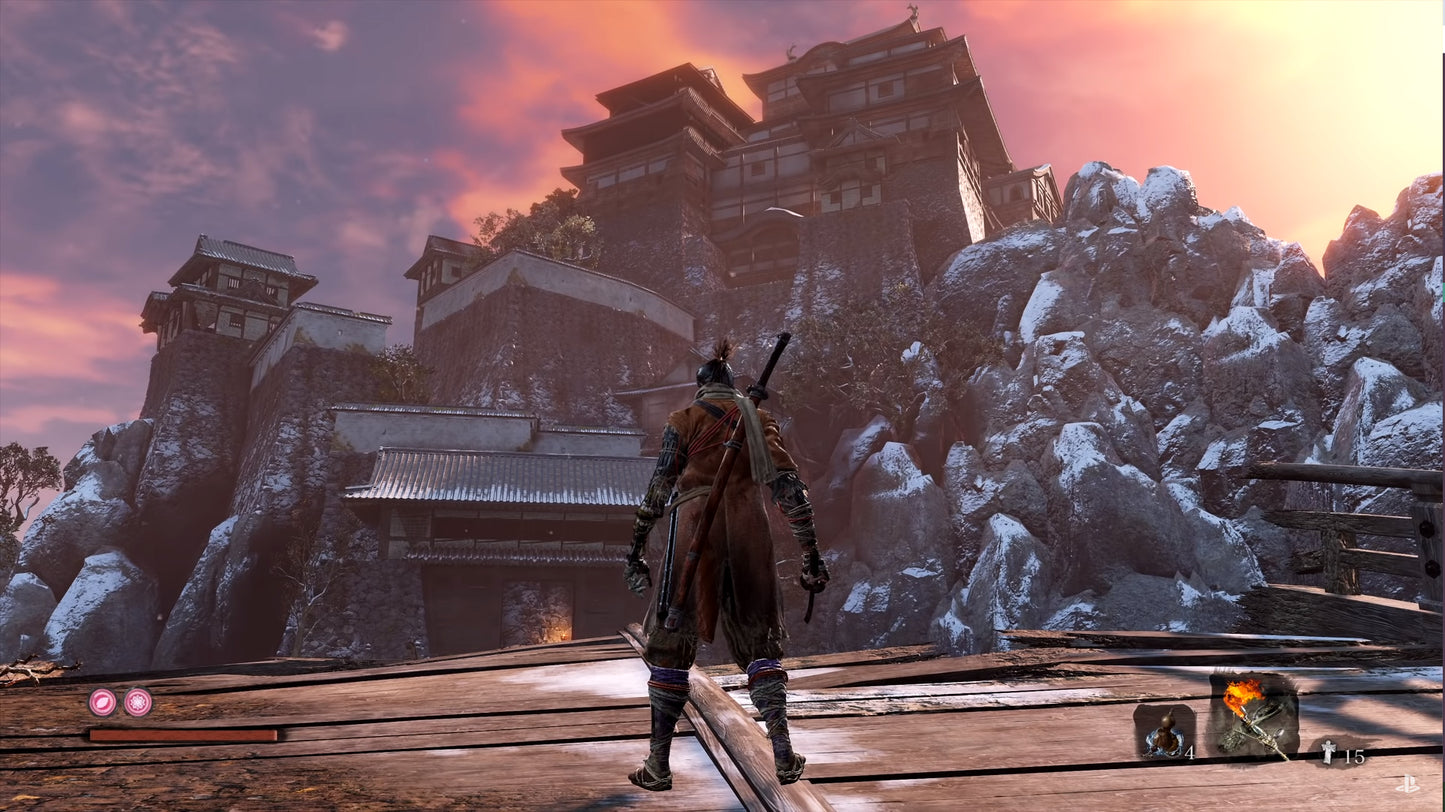 Sekiro Shadows Die Twice Xbox One XONE for action adventure video game fans featuring shinobi combat samurai warriors sword fighting stealth gameplay parrying prosthetic arm abilities challenging enemies intense boss battles Japanese environments and difficult skill based gameplay collectible gaming appeal gameplay