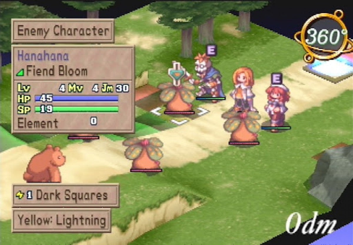 La Pucelle Tactics PS2 Sony PlayStation 2 tactical RPG strategy game grid based combat turn based battles Disgaea style gameplay Nippon Ichi Software fantasy story character progression demon hunting grid strategy PlayStation 2 software video game title gameplay