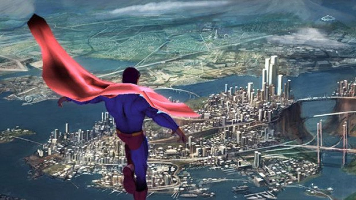 Superman Returns PlayStation 2 retro video game action adventure gameplay (2006)