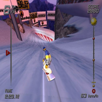SSX – PlayStation 2 (PS2) video game gameplay, arcade snowboarding.