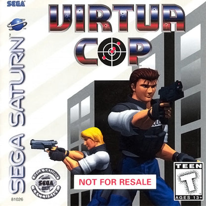 Virtua Cop Not For Resale cover art for Sega Saturn (SS) video game