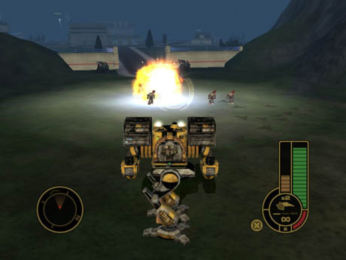 MechAssault Platinum Hits Xbox for retro video game enthusiasts featuring futuristic mech combat gameplay explosive battlefield action customizable battle machines multiplayer warfare missions sci fi military environments destructive weapon systems and collectible gaming appeal gameplay 