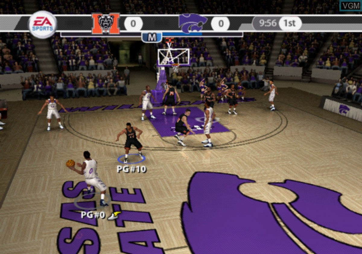 NCAA Basketball 09 – PlayStation 2 (PS2) college basketball sports video game gameplay