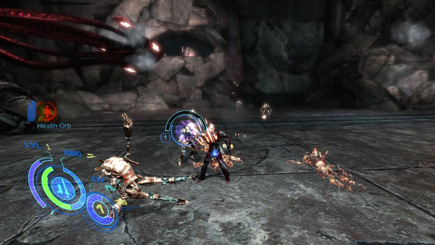 Too Human gameplay for Xbox 360 (X360) action role-playing video game