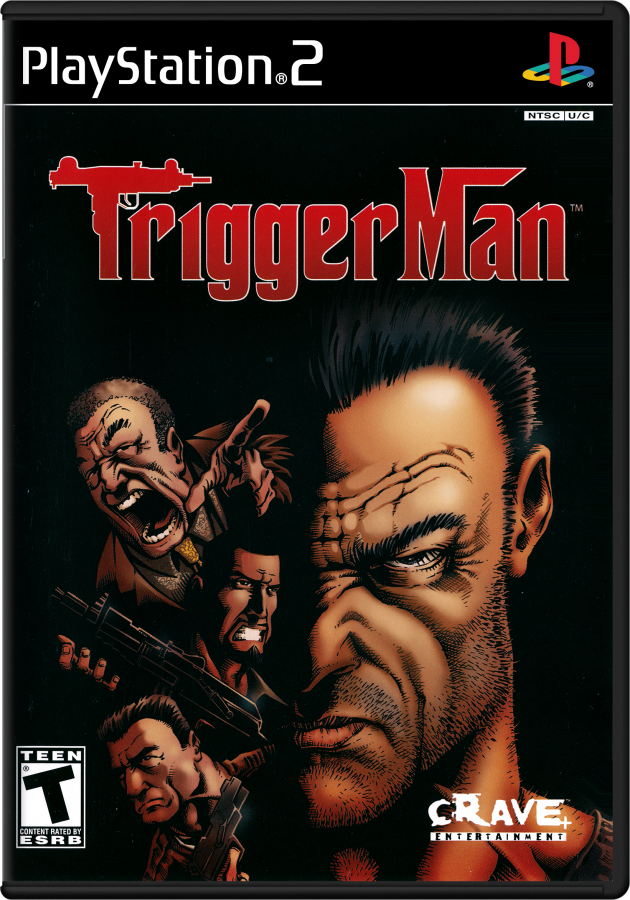 Trigger Man – PlayStation 2 (PS2) video game cover image, third-person shooter.