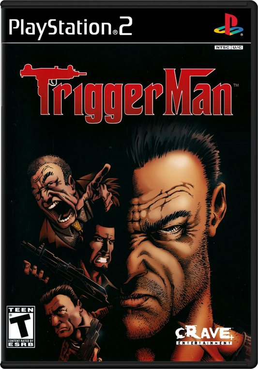 Trigger Man – PlayStation 2 (PS2) video game cover image, third-person shooter.