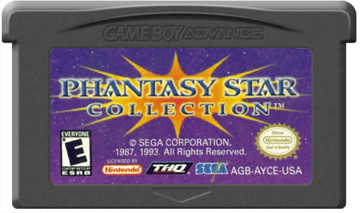 Phantasy Star Collection Game Boy Advance GBA for retro video game enthusiasts featuring classic role playing gameplay compilation of legendary Phantasy Star adventures turn based combat sci fi fantasy storytelling dungeon exploration mechanics portable handheld RPG experience and collectible gaming appeal cartridge