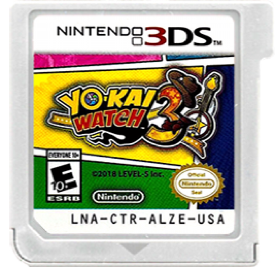 Yo-Kai Watch 3 cartridge for Nintendo 3DS (3DS) video game