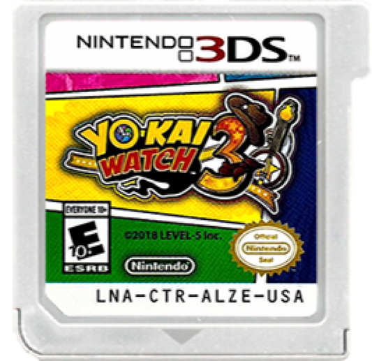 Yo-Kai Watch 3 cartridge for Nintendo 3DS (3DS) video game