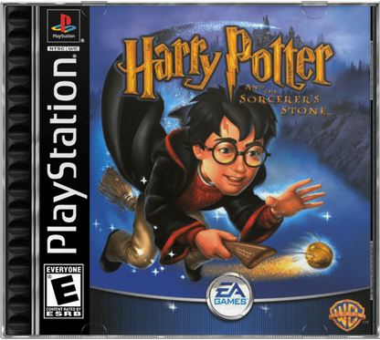 Harry Potter and the Sorcerer's Stone cover art for PlayStation 1 (PS1) video game