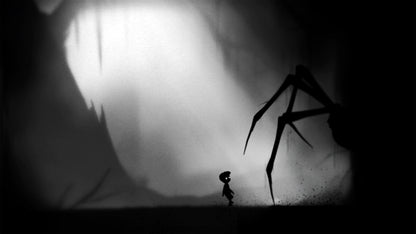 Inside Limbo Double Pack PS4 game featuring atmospheric puzzle platforming, dark minimalist art style, and critically acclaimed indie adventures gameplay screenshot