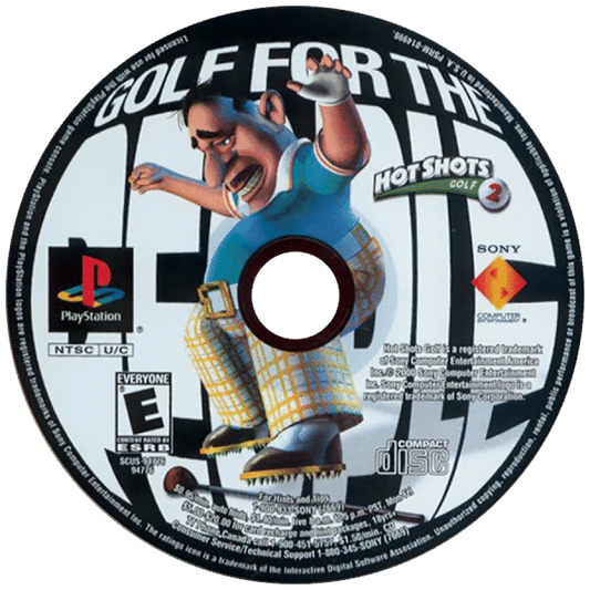 Hot Shots Golf 2 disc for PlayStation 1 (PS1) retro golf video game