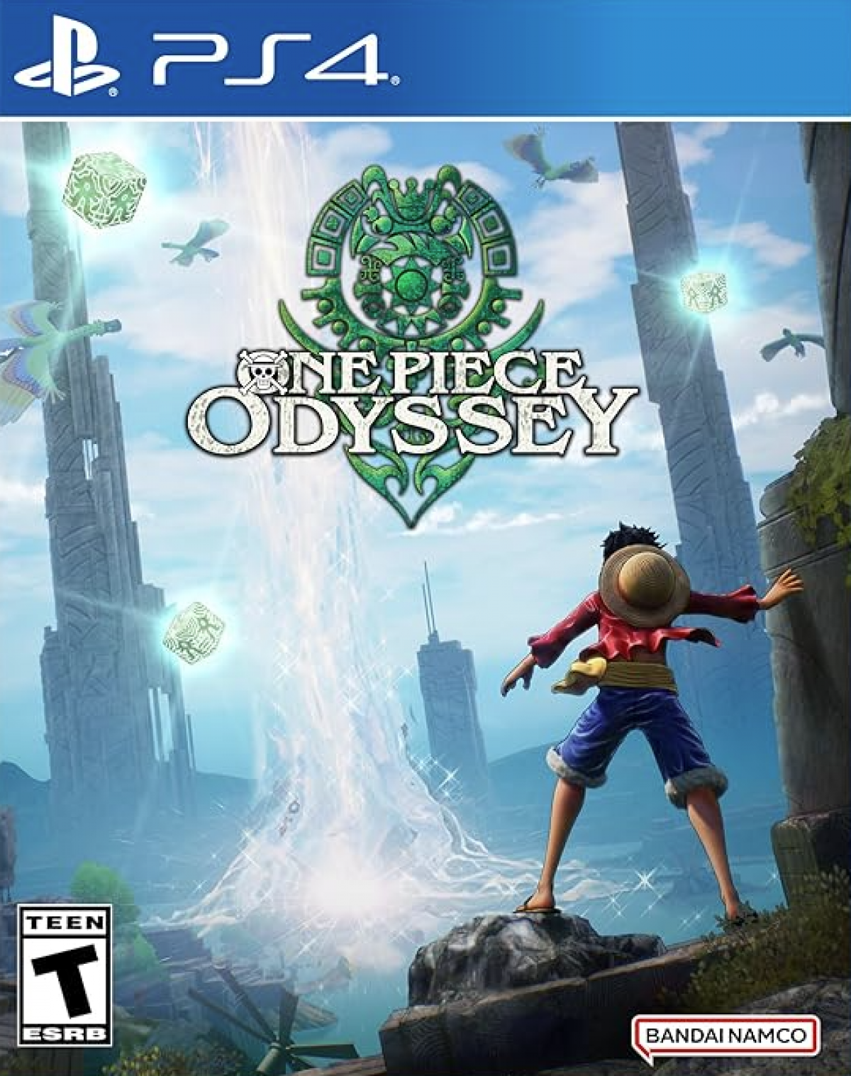 One Piece Odyssey – PlayStation 4 (PS4) video game cover art, anime JRPG adventure with Straw Hat pirate crew