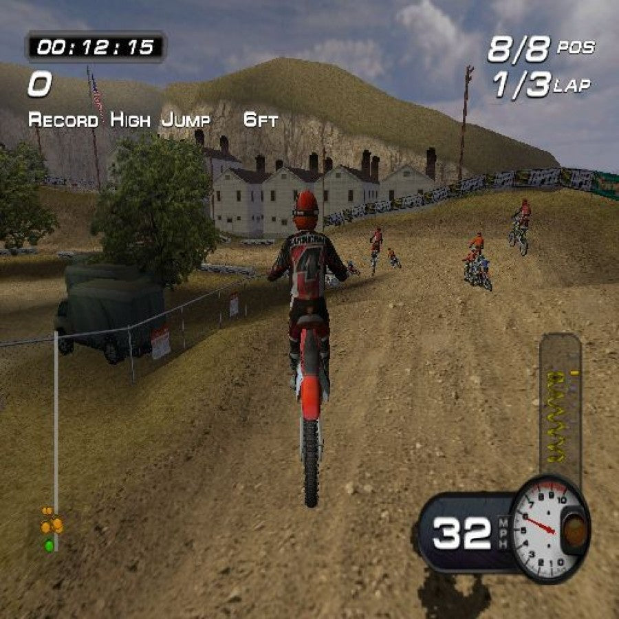 MX Superfly – PlayStation 2 (PS2) motocross racing video game gameplay