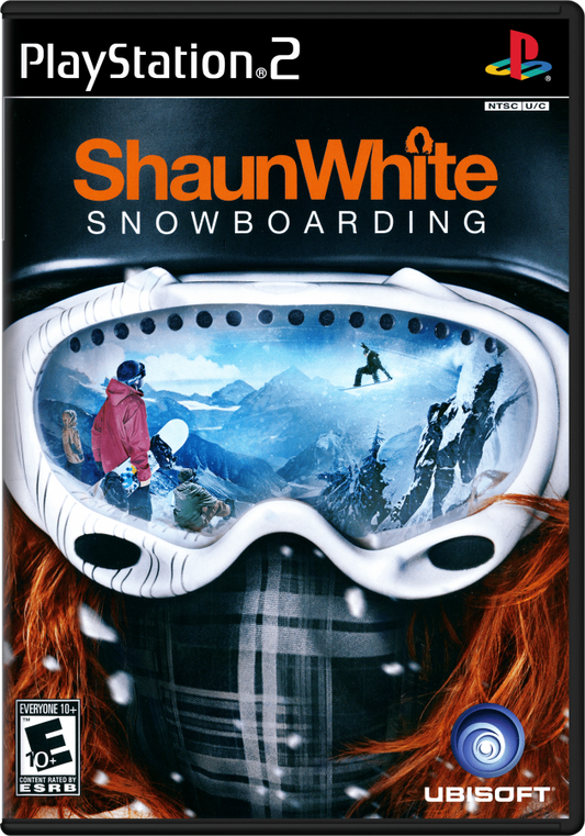 Shaun White Snowboarding – PlayStation 2 (PS2) video game cover image, snowboarding sports game.