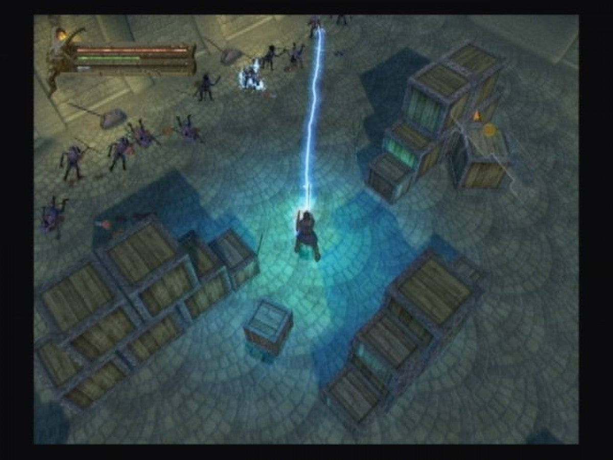 Baldur’s Gate: Dark Alliance for PlayStation 2 with action-RPG dungeon-crawling fantasy theme gameplay